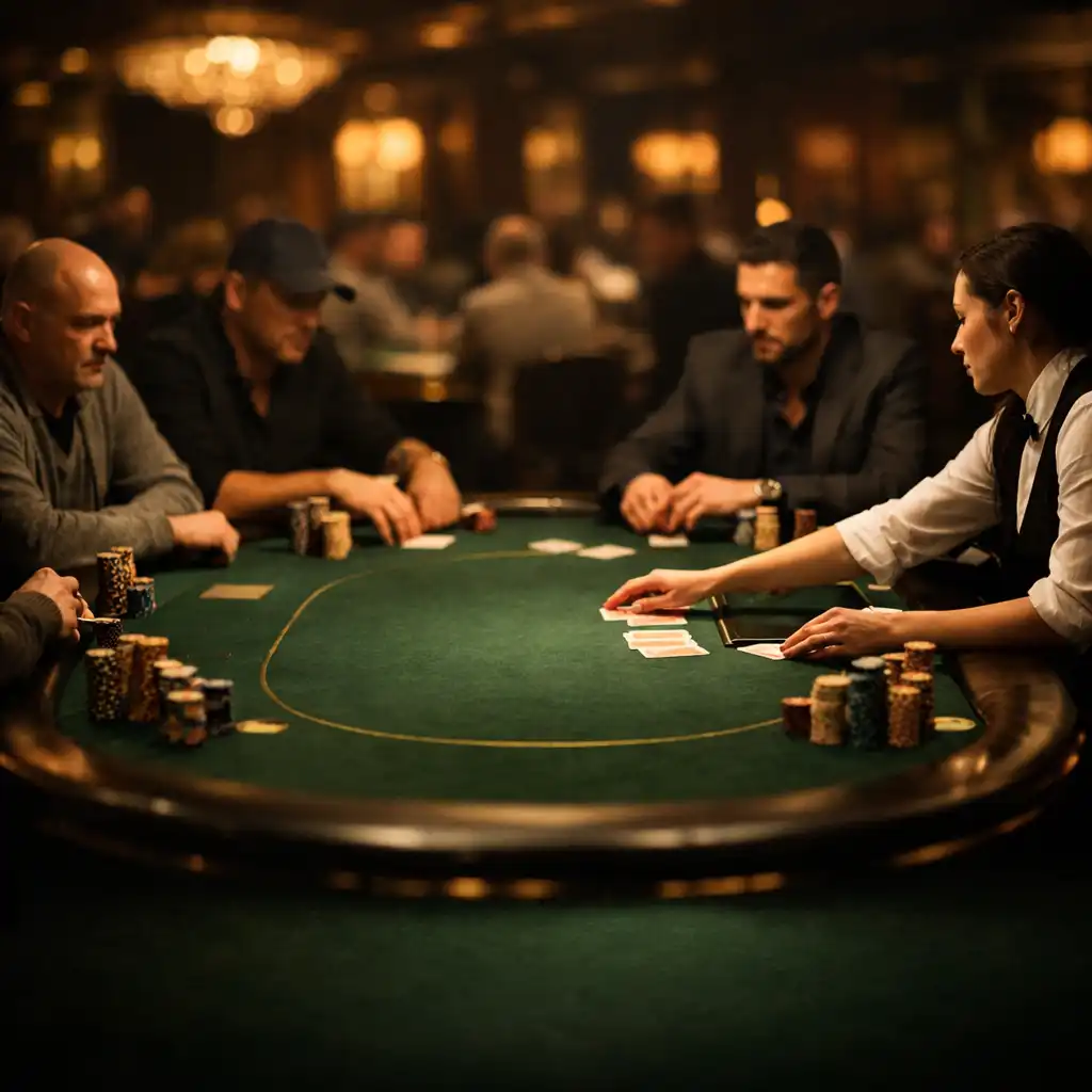 Atmosféra živého pokerového turnaje v Česku